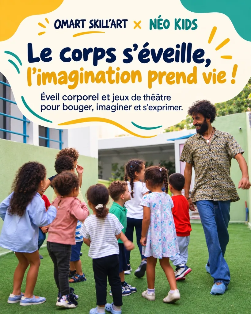 Le corps s'éveille, l'imagination prend vie — OmArt Skill'Art × Néo Kids